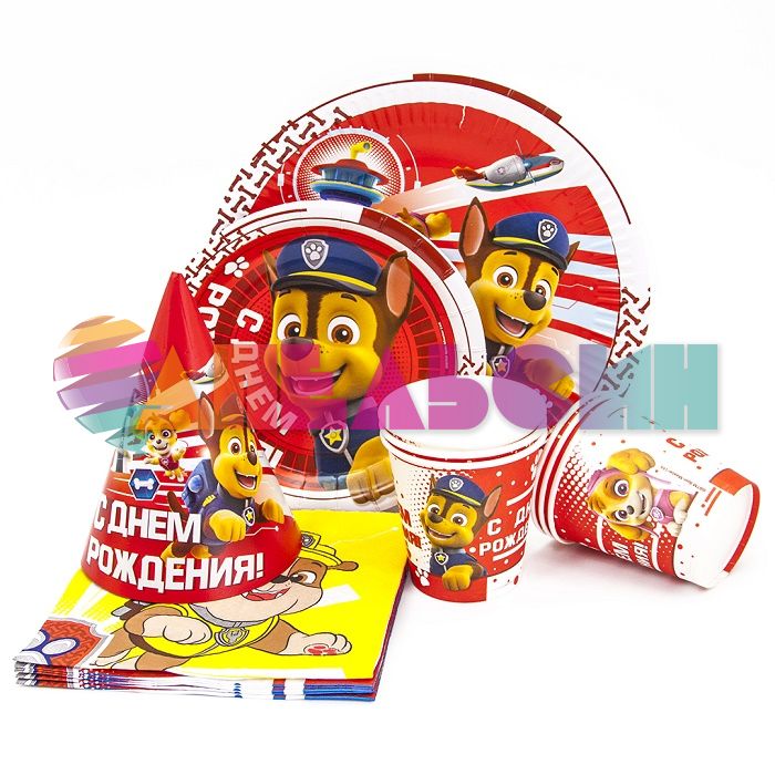 Шар латекс Щенячий патруль Поздравляем 12"/30см 50шт/уп (Малайзия) 501208L