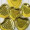 Тарелка Золото голография 18см сердце 6шт/уп картон 2848787