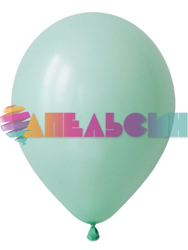 Шар пастель Зеленый DL10"/25см (263) Matte green мятный 50шт/уп (Вьетнам) макарунс 310263-50