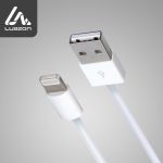 Кабель Lightning - USB 1A 0,9м Белый Luazon 1928844