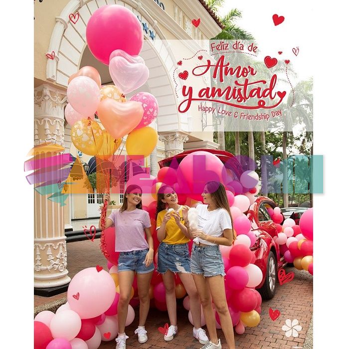 Шар пастель Розовый S24"/60см (009) Bubble Gum Pink 3шт/уп (Колумбия) 151571