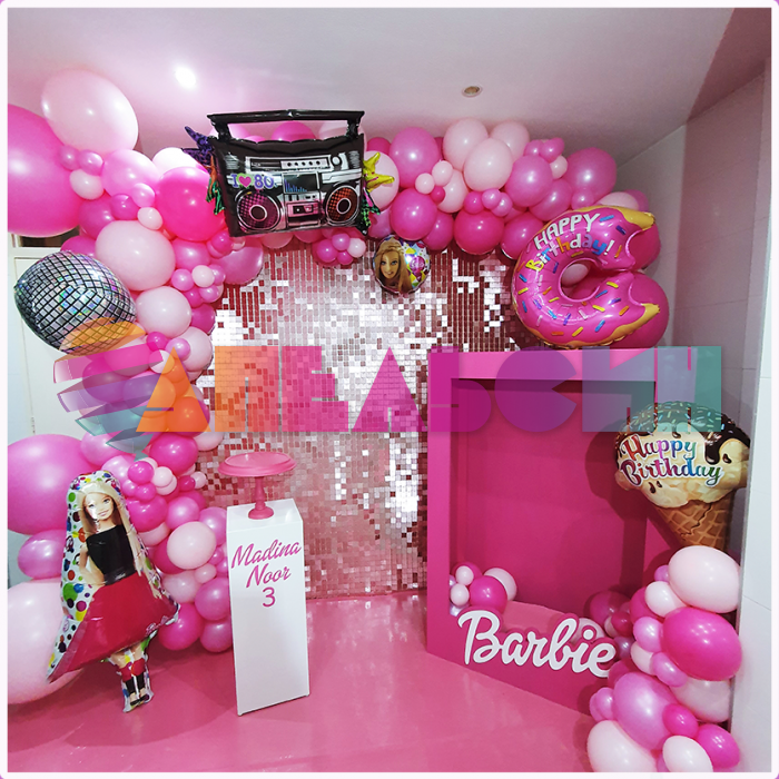 Шар пастель Розовый S24"/60см (009) Bubble Gum Pink 3шт/уп (Колумбия) 151571