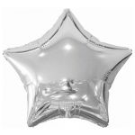 Шар звезда Серебро FL18"/46см (Китай) металлик 120100