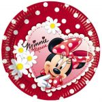 Тарелка Минни Маус/ Minnie Mouse Ромашки 20см 8шт/уп картон 1502-0984