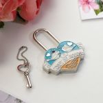 Замок Совет да любовь Птички/ с ключом 1759728-РАСПРОДАЖА