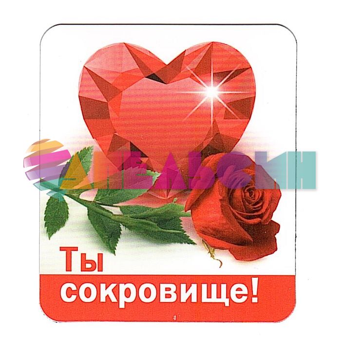 Магнит Ты сокровище 5х6см 51.13.427