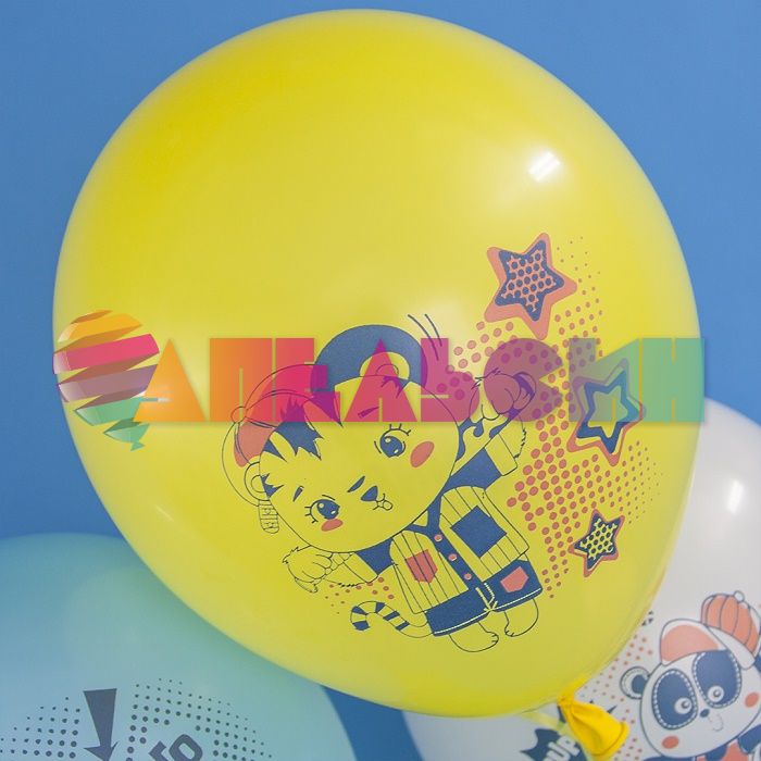 Шар латекс Классного ДР Зверята мальчишки 12"/30см 25шт/уп (Турция) 812149-25