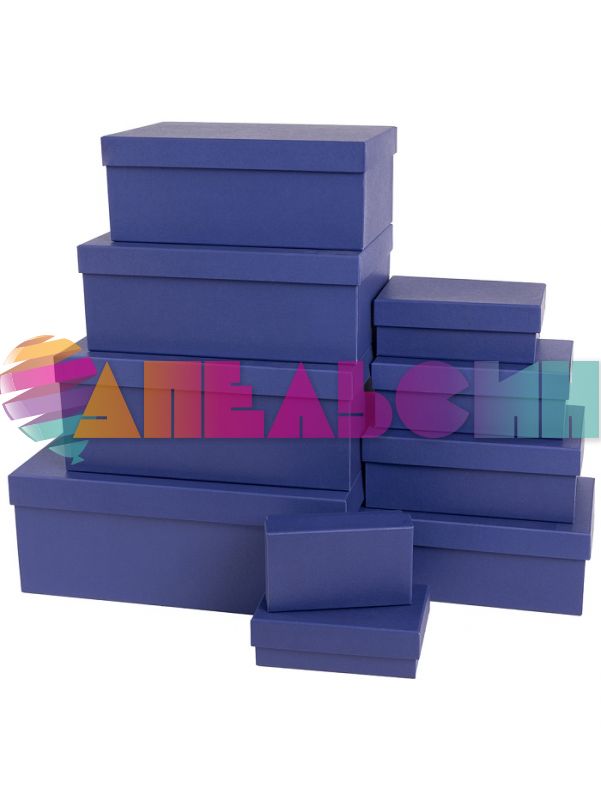 Коробка Синий глубокий 9,5х15х6см 2050961-8