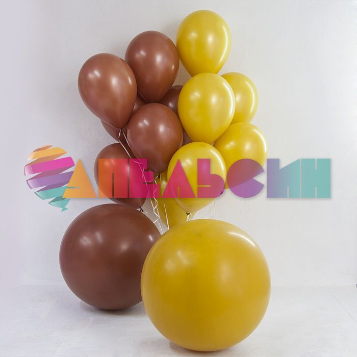 Шар пастель Желтый S24"/60см (023) Mustard Горчичный 3шт/уп (Колумбия) 177526