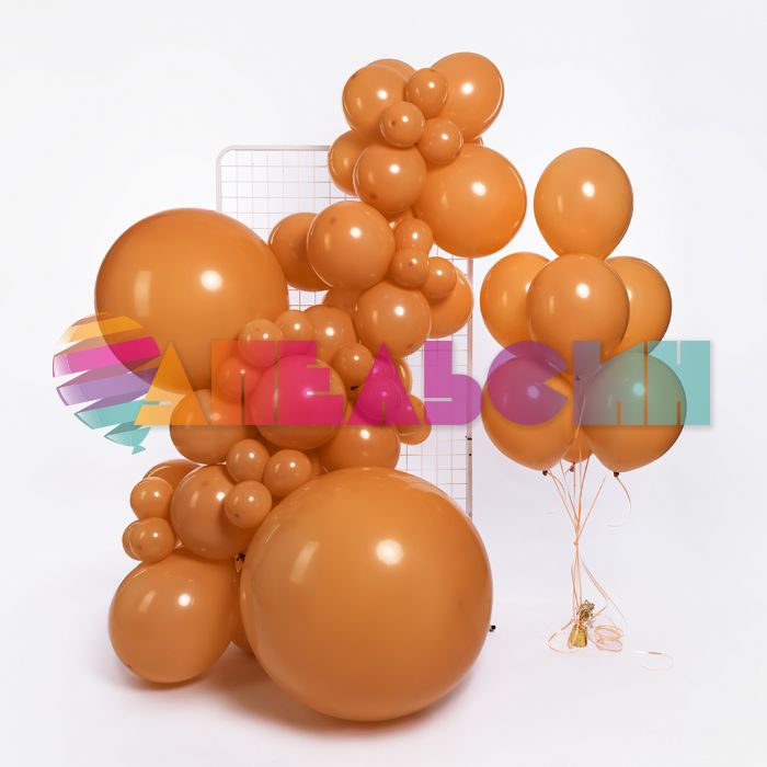 Шар пастель Коричневый 512/18"/46см (S84) Caramel карамель 10шт/уп (Китай) ретро 512-18S84