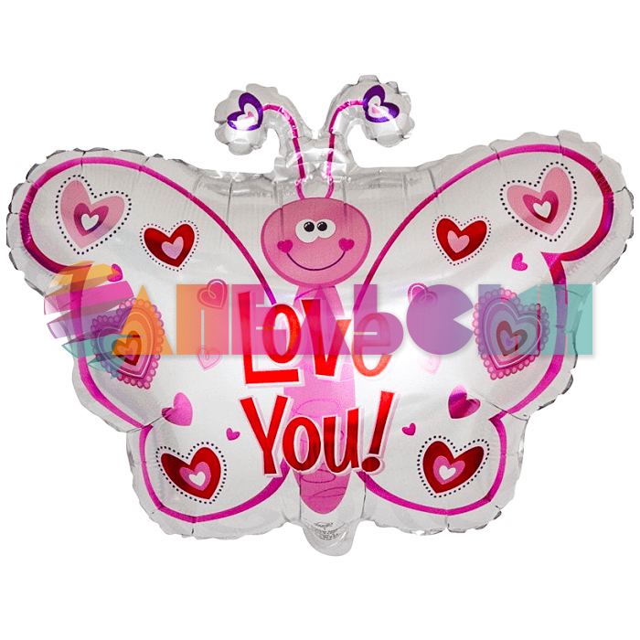 Шар фигура Бабочка Love You CTI25"/64см (США) 434168-РАСПРОДАЖА