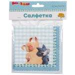 Салфетка Маша и Медведь Ромашки 25см 12шт/уп 1502-3260-СТОК