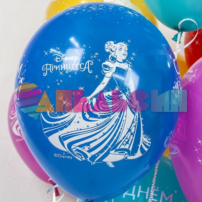 Шар латекс Принцессы Дисней С ДР 12"/30см 25шт/уп (Турция) 812230