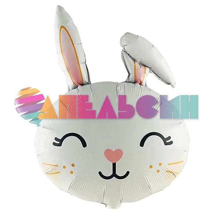 Шар голова Зайчик с ушком Е29"/74см (Китай) 1207-5247