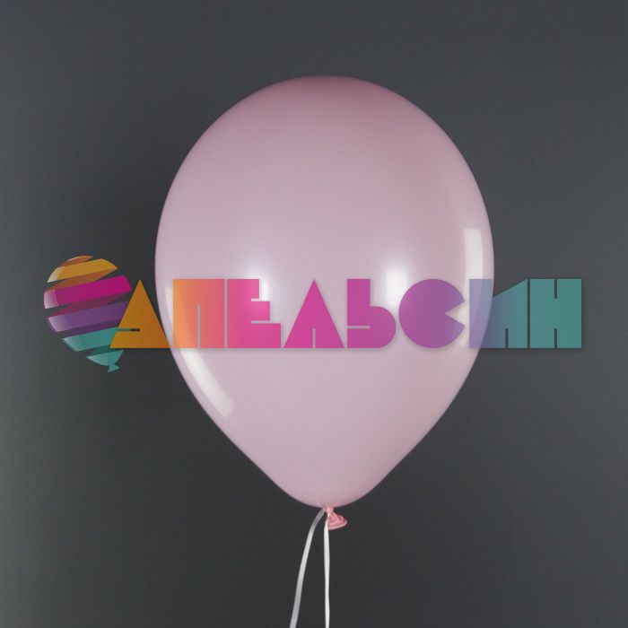 Шар пастель Розовый 512/12"/30см (S48) Pink cветлый 100шт/уп (Китай) 512-12S48