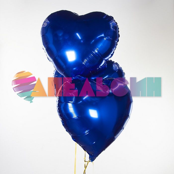 Шар сердце Синий FL18"/46см (Китай) 123036