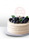 Топпер HB Круги розовый 10х16см пластик 7003912
