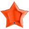 Шар звезда Оранжевый G36"/91см (Италия) 36215O