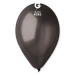 Шар металлик Черный И10"/25см (065) Black 100шт/уп (Италия) 1102-1472