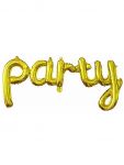 Надпись из шаров Party золото FL45"/114см (Китай) 23822