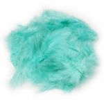 Перо Бирюза Тиффани 8-10см 100шт/уп Ч33101