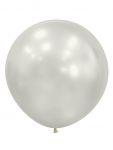 Шар шелк Белый S24"/61см (806) Oyster White устричный 3шт/уп (Колумбия) 124806-бр 415284