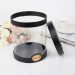 Коробка Черный Sweet аквариум 22х22х25,5см для цветов и конфет 3006828-2