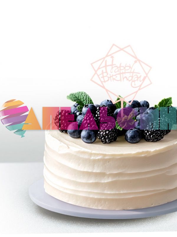 Топпер HB Квадраты розовый 10х16см пластик 7003903
