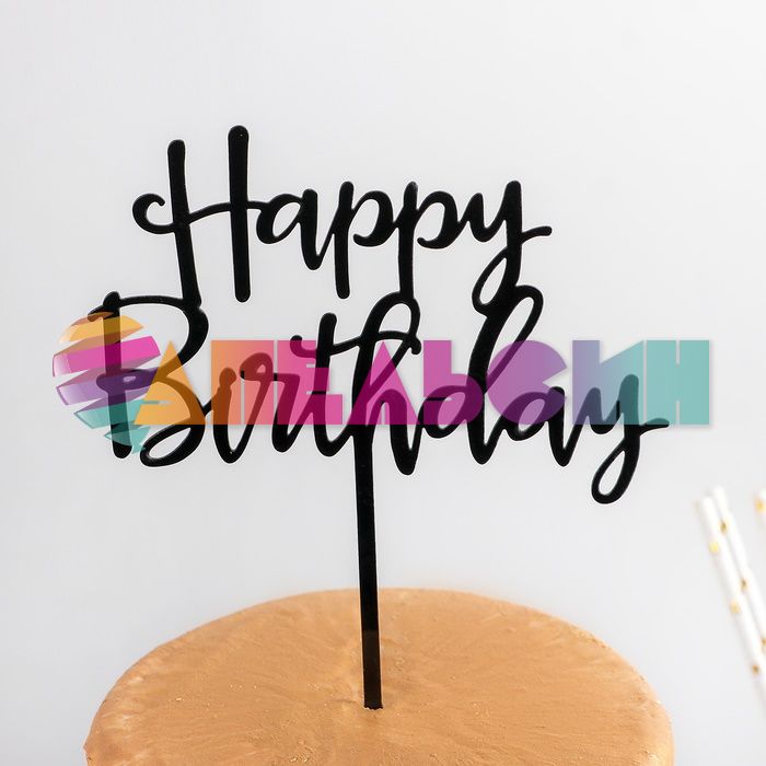 Топпер HB Черный 15х17см акрил 4150217