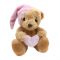 Игрушка Мишка в колпачке с сердцем 30см стоя 28364