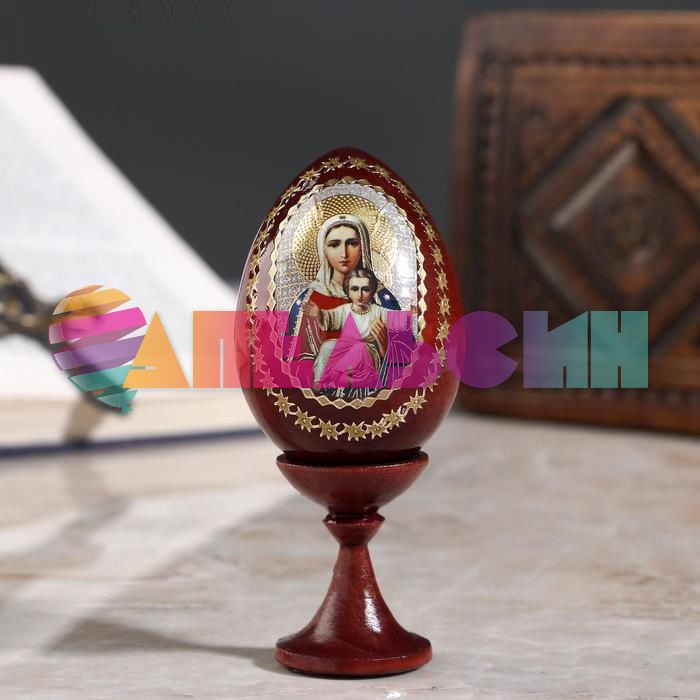 Сувенир Яйцо на подставке Икона Божья Матерь Аз есмь 694387