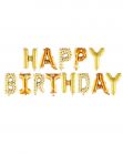 Надпись из шаров HAPPY BIRTHDAY оранжевый ромашки FL16"/41см (Китай) 24572-СТОК