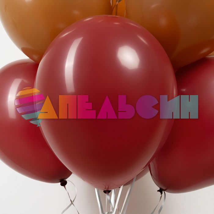 Шар пастель Бордо 512/10"/25см (S25) Burgundy бургундия 100шт/уп (Китай) 512-10S25