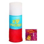 Китайский фонарик Триколор Я люблю Россию 90см цилиндр 329337