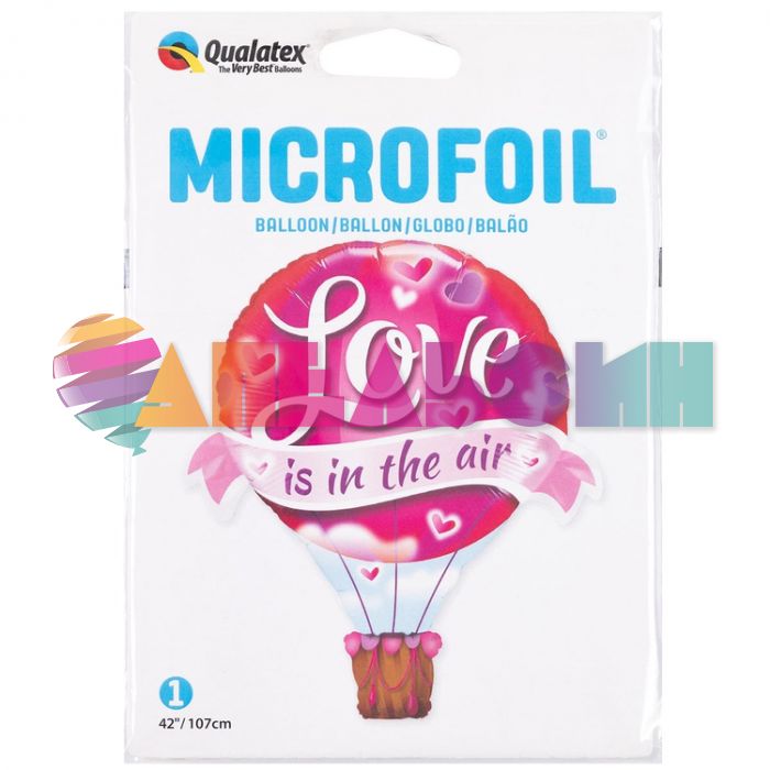 Шар фигура Воздушный шар LOVE is in the air Q42"/107см (США) 1207-3887