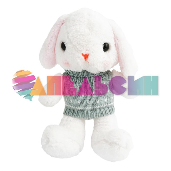 Игрушка Зайка в свитере 35см 190206