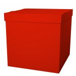 Коробка Красный 60х60х60см для подарков и шаров КВШ04