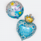 Шар фигура Сердце с короной Welcome little Prince CTI24"/61см (США) 434248HV