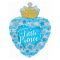 Шар фигура Сердце с короной Welcome little Prince CTI24"/61см (США) 434248HV
