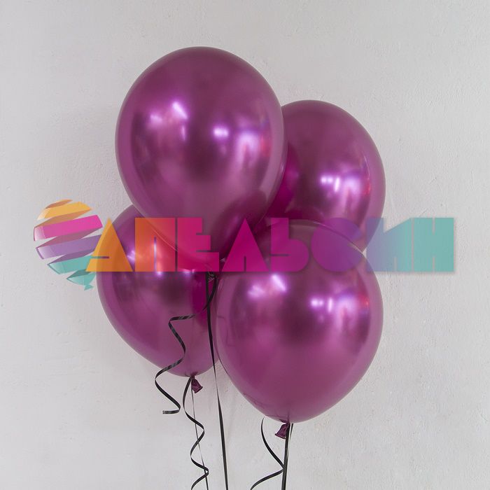 Шар хром Фуше Ш12"/30см 50шт/уп (Китай) 912125
