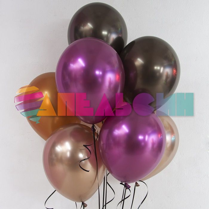 Шар хром Фуше Ш12"/30см 50шт/уп (Китай) 912125