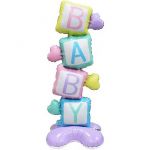 Шар ХОД BABY кубики FL45"/114см на подставке (Китай) воздух 23840
