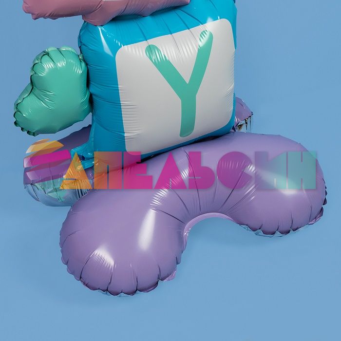 Шар ХОД BABY кубики FL45"/114см на подставке (Китай) воздух 23840