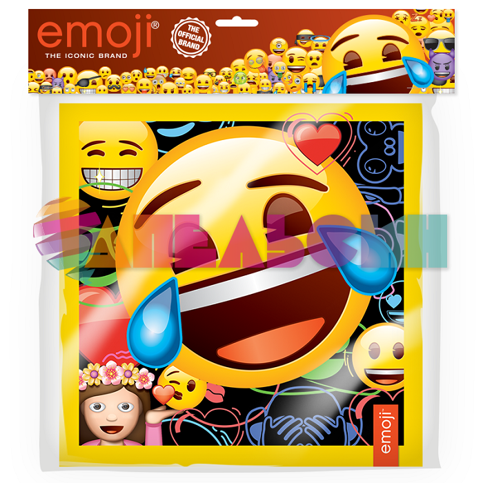 Салфетка Смайл Emoji 33см 12шт/уп 6014916-СТОК