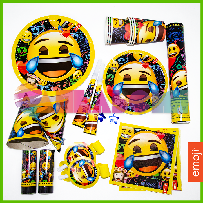 Салфетка Смайл Emoji 33см 12шт/уп 6014916-СТОК