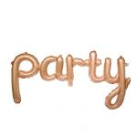 Надпись из шаров Party розовое золото FL45"/114см (Китай) 849-RG-QX