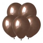 Шар хром Коричневый Т12"/30см Choco 50шт/уп (Турция) 8145014