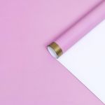 Бумага Розовый бабл-гам золотая оконтовка 70х100см 2шт/уп глянец 6485028