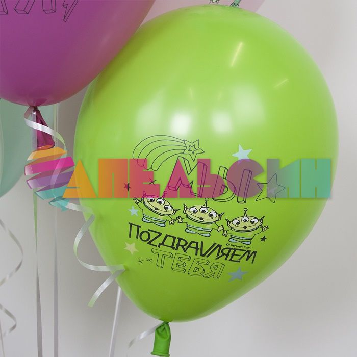 Шар латекс История игрушек С ДР 12"/30см 25шт/уп (Турция) 812241