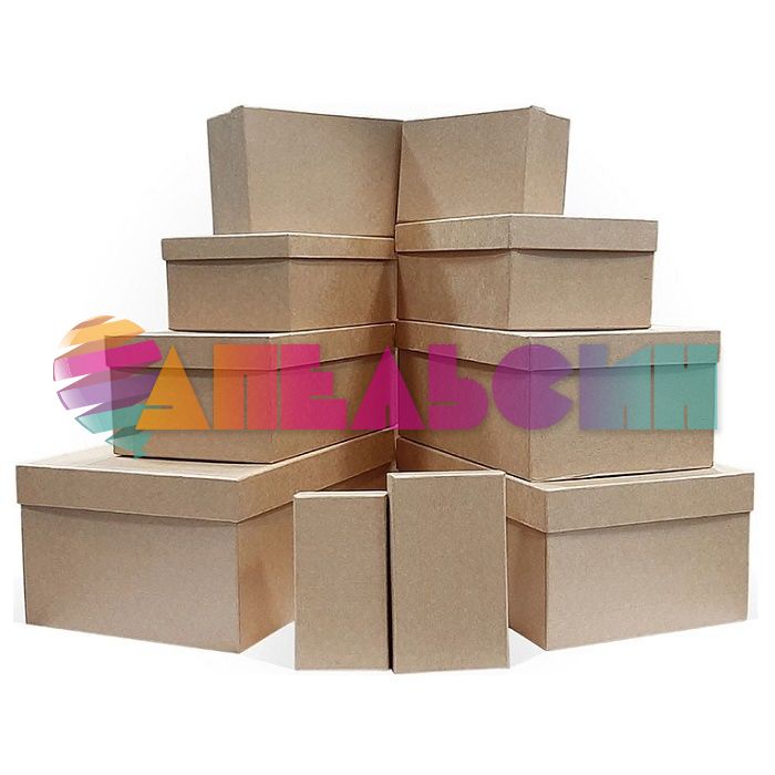 Коробка Крафт натуральный 16,5х25,5х10,5см прямоугольник 2050653-3